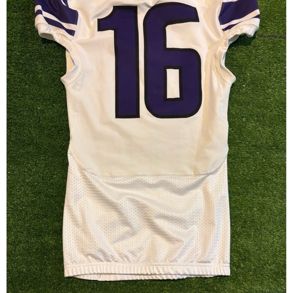 Northwestern Wildcats jersey mens medium purple white authentic Under Armour 29 - Picture 9 of 11